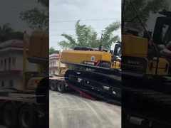 Escavatore a due sezioni braccio telescopico con vassoio standard o con conchiglia