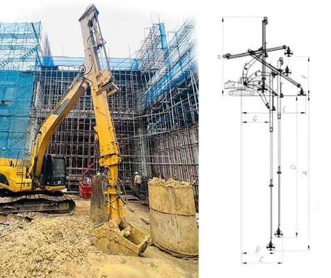 25m BS900E Scavatrice idraulica braccio estensibile per scavare pozzi profondi