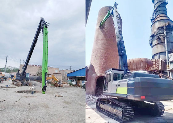 Q355B Q690D Demolizione Boom a lungo raggio 20m 30m per escavatore ad alto raggio