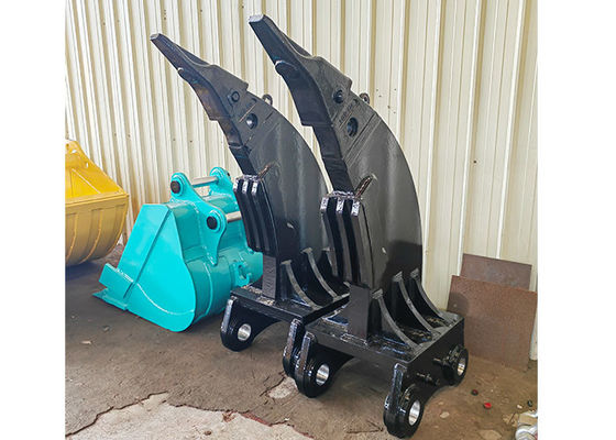 Giallo Nero Placca più spessa Ripper idraulico per escavatore Gatto Hitachi Komatsu PC200