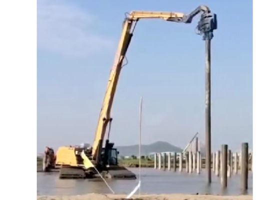 19 m Altezza di sollevamento del palo Escavatore Pile Arm Driving / Excavator Mount Pile Driver Boom