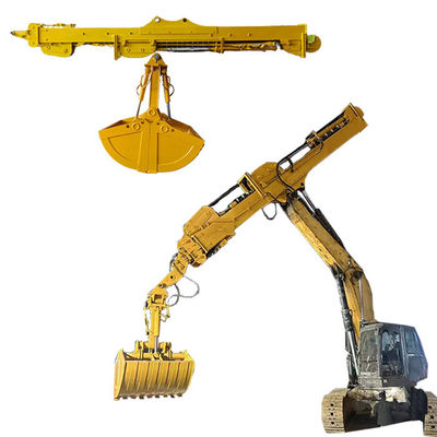 1.5m3 Capacità del secchio Telescopico Dipper Arm 3 Sezione Escavatore