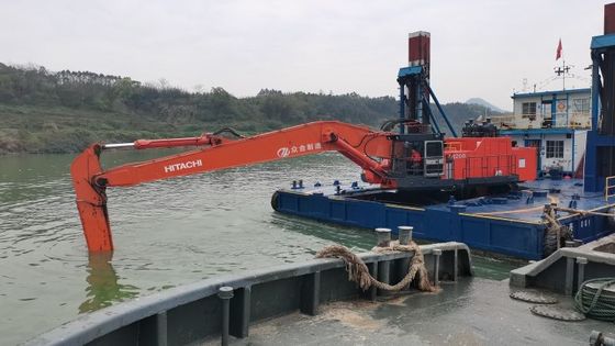 Escavatori da 22 m lunghezza di portata, pulizia del letto del fiume, dragaggio, escavatori a lunghezza di braccio