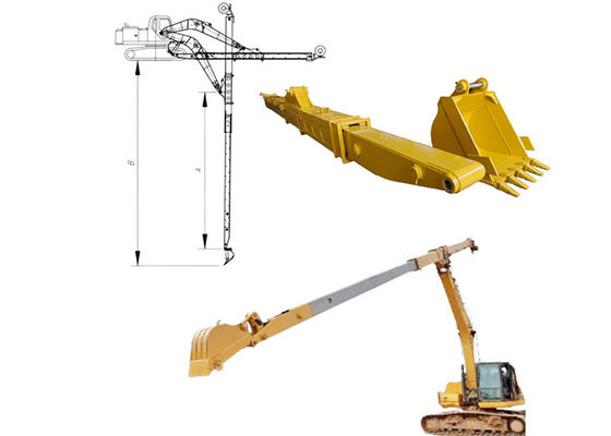Q690D HG785 Escavatore Telescopico Boom Boom a lungo raggio con profondità di scavo di 16 m