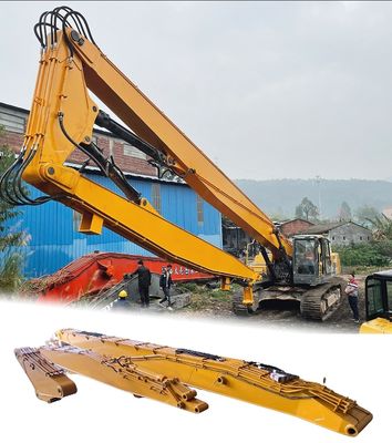 3 Sezione Escavatore a lungo raggio Arm demolizione alto raggio Boom per Komatsu Gatto