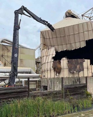 Tre parti Telescopico Boom demolizione, Q355B Q690D demolizione Excavator braccio
