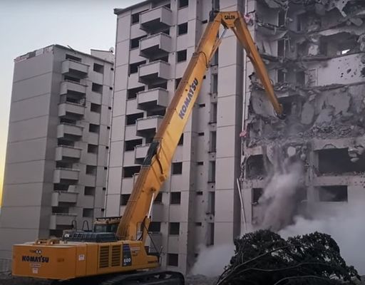 Armo di demolizione per escavatori a tre sezioni a portata regolabile per lo smontaggio