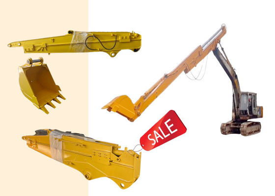 Scavatore idraulico a braccio lungo Telescopico Sliding Boom per gatti Hitachi Komatsu