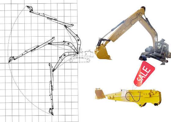 12M escavatore telescopico braccio lungo esteso Boom per gatti Hitachi Komatsu