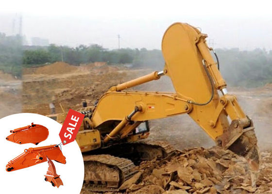 Alta efficacia scavatore scavatore di roccia braccio di boom attaccamento giallo colore rosso