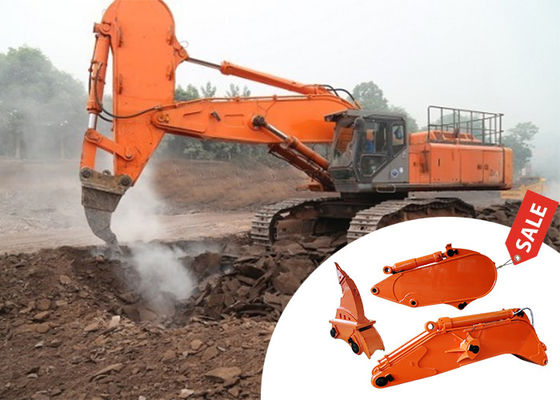Alta efficacia scavatore scavatore di roccia braccio di boom attaccamento giallo colore rosso