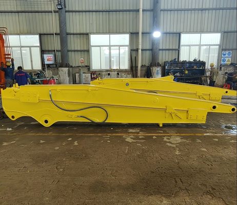 Boom telescopico per escavatore con secchio standard Hitachi Komatsu Giallo Rosso