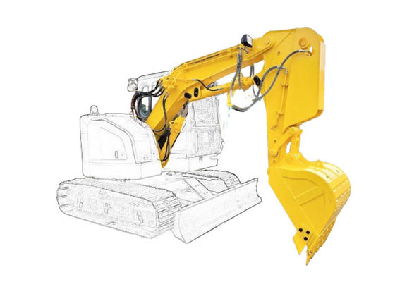 Shaogang Q355B escavatore abbreviare braccio boom con secchio più grande e cilindro secchio