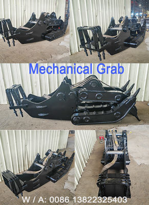 Longer Life Span Mechanical Stone Grapple per gatti HITACHI KOMATSU SANY