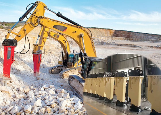 High Quality Construction Machinery Attachments Breaker Hammer Hydraulic Triangular Hammer Rock Breaker for 20 Ton Excavator
