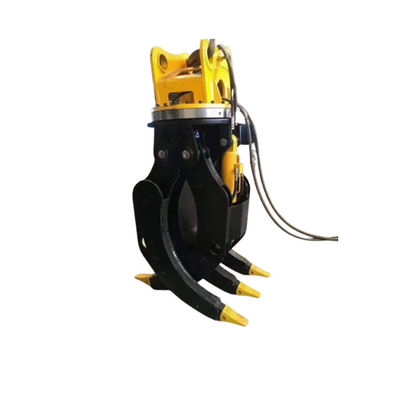 Pinza idraulica con rotazione a 360 gradi arancione per minore manutenzione e movimentazione