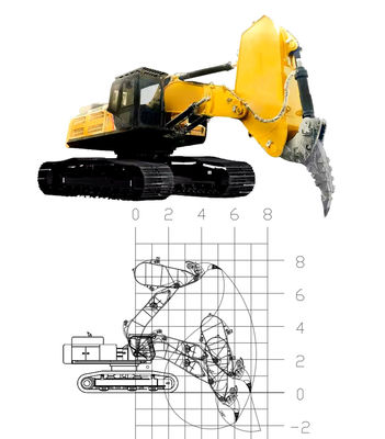 Avanguardato Potente Excavator Ripper Arm per la rottura di roccia e la lavorazione di scisto