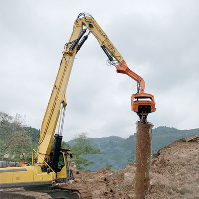 20m 22m Pile driver idraulico Attachment per braccio di guida del pile escavatore