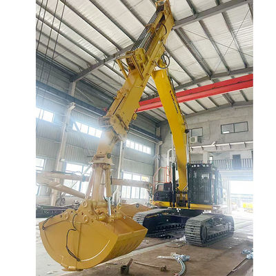 Escavatore telescopico con secchio di conchiglia Boom telescopico per gatti hitachi komatsu