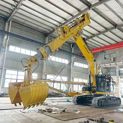 Escavatore telescopico con secchio di conchiglia Boom telescopico per gatti hitachi komatsu