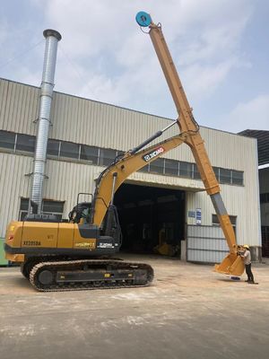 Telescopic Arm for Excavator with Clamshell Bucket