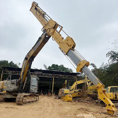 Boom di immersione scorrevole per escavatore tre sezioni scavare profondità raggiungere 20m 25m