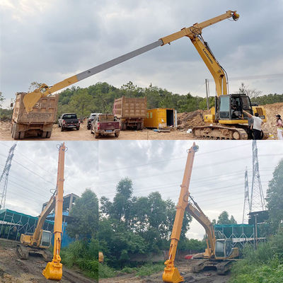 Cat Hitachi escavatore braccio telescopico per scavare casa fondazione scavare più a fondo