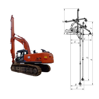 Telescopic Dipper Arm Usare BS900E Migliore filo di saldatura Long Reach