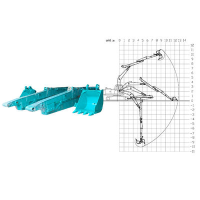 10M Excavator braccio telescopico migliore saldatura per Kobelco Hitachi Cat