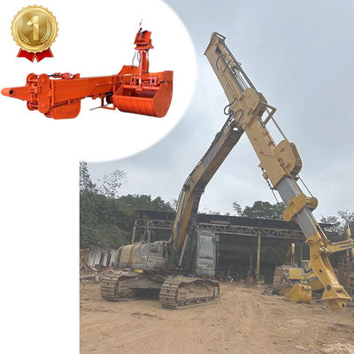 32M Boom Telescopic Excavator Long Reach Attachment PC410