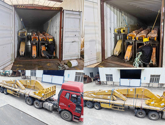 18M 20M Escavatore a largo raggio braccio a gomma con secchio per il dragaggio
