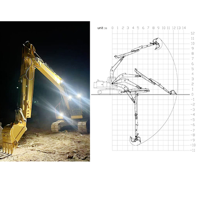 Braccio telescopico per escavatore per Hitachi Komatsu Sany Long Reach