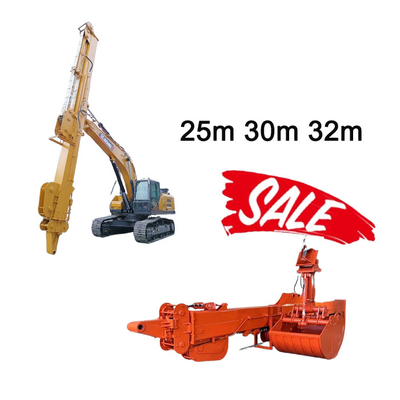 Top 1 Telescopic Boom per scavatore Dipper Arm Telescopic Arm con Clamshell Bucket