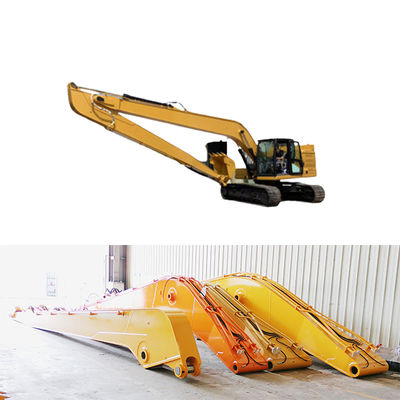 Escavatore a gomma a lungo raggio - braccio esteso per scavare in profondità