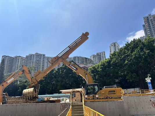 Excavator Attachment Clamshell 10m 12m Three-section Telescopic Arm Long Reach Boom and Arm Suitable for 10-15ton Excavator