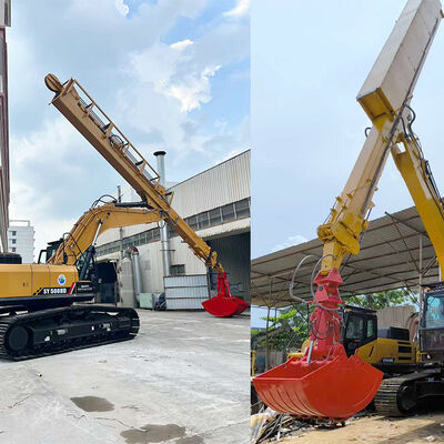 25M 30M Telescopic Dipper Arm con 1.5CBM Bucket per 50Ton