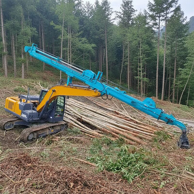 Braccio telescopico per escavatore per presa albero